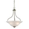 3 Light Pendant In Brushed Nickel