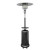 87Inch Tall Outdoor Patio Heater With Table - Hammered Silver