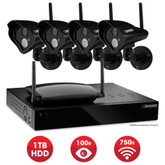 Defender Pro Connected - Home Security System - 4CH 1TB DVR 4x520TVL Digital Wireless Cameras