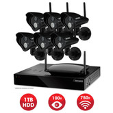 Defender Pro Connected - Home Security System - 8CH 1TB DVR 6x520TVL Digital Wireless Cameras