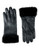 Jacques Vert Black Fur Trim Gloves - Black - M/L