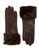 Lord & Taylor Wrist Length Fur Cuffed Gloves - Brown - 7