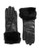 Lord & Taylor Wrist Length Fur Cuffed Gloves - Black - 7