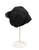 Parkhurst Slouchy Angora Blend Hat with Real Fox Fur - Black