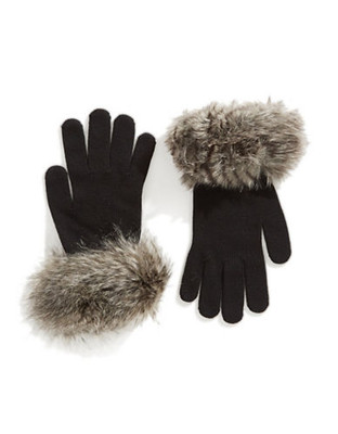 Parkhurst 10 Inch Faux Fur Cuff Gloves - Lynx