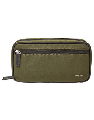 Fossil Double Zip Travel Kit - Green