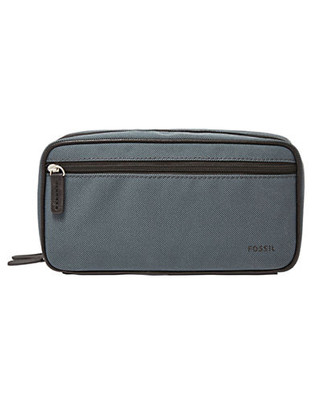 Fossil Double Zip Travel Kit - Blue