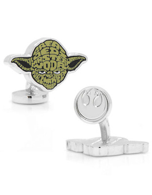 Cufflinks Inc. Yoda Typography Cufflinks - Green