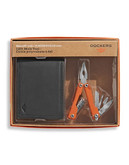 Dockers 2 Piece Wallet and LED Multi Tool Set - Grey