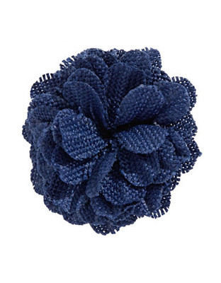 Hook + Albert Floral Lapel Pin - Blue