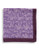 Black Brown 1826 Wool Heathered Pocket Square with Border - Purple