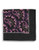 Black Brown 1826 Wool Paisley Pocket Square with Border - Purple