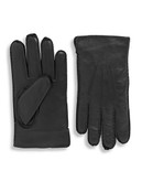 Polo Ralph Lauren Cashmere Lined Leather Gloves - Black - Medium