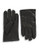 Calvin Klein 8.75 Inch Three Point Leather Gloves - Black - Large