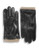 Black Brown 1826 Cashmere Lined Leather Gloves - Black - X-Large