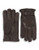 Black Brown 1826 10 Inch Cashmere Lined Deerskin Gloves - Brown - Large