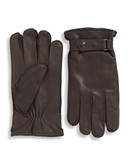 Black Brown 1826 10 Inch Cashmere Lined Deerskin Gloves - Brown - Medium