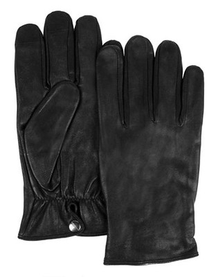 Calvin Klein Snap Back Glove with Touch Tips - Black - X-Large
