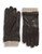 Black Brown 1826 11 Inch Knit Cuff Leather Gloves - Brown - Medium