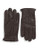 Black Brown 1826 10 Inch Cashmere Lined Leather Gloves - Brown - Large