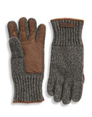 Polo Ralph Lauren Contrast Cuff Wool Gloves - Grey