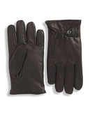 London Fog 9.5 Inch Leather Side Strap Gloves - Oxford - Medium