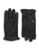 Black Brown 1826 9.5 Inch Perforated Leather Gloves - Black - Large