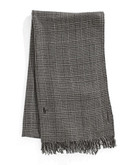 Polo Ralph Lauren Wool Patterned Scarf - Grey