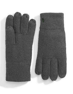 Polo Ralph Lauren Cotton Merino Touch Glove - Grey Heather