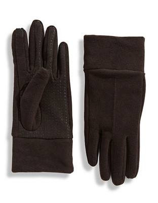 Isotoner smarTouch Fleece Gloves - Black - X-Large