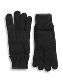 Tommy Hilfiger Contrast Cuff Gloves - Grey