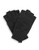 Black Brown 1826 Ribbed Fingerless Gloves - Black
