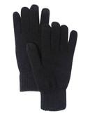 Black Brown 1826 Knit Texting Gloves - Black