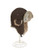 Crown Cap Nathaniel Cole All Over Taslan Nylon With Rabbit Trim Aviator - Brown - Large
