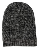 Calvin Klein Slouchy Cable Knit Beanie - Black
