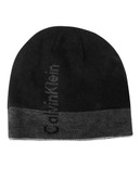 Calvin Klein Modernist Logo Reversible Beanie - Black