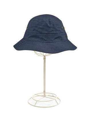 New Era Brecken Canvas Bucket Hat - Navy - Large