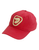 Parks Canada Original Men's Felt Beaver Logo Cap with Adjustable Back - Red