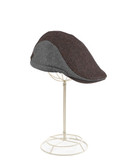 Crown Cap Wool Blend Tweed Solid Duckbill  Ivy - Brown - X-Large