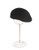 Black Brown 1826 Wool Ascot Cap with Ear Flap - Black - Small