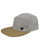 Brydon Five Panel Baseball Hat - Grey/Camel