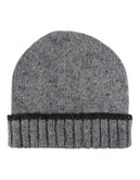 Black Brown 1826 Flecked Knit Hat - Grey