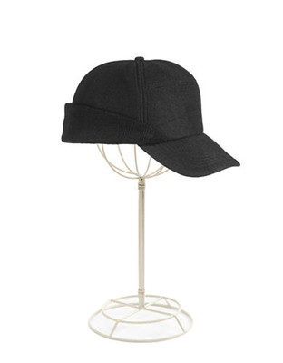 Black Brown 1826 Solid Mackinaw Hat - Black - Small