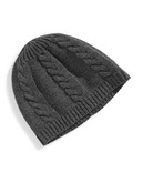Black Brown 1826 Cable Knit Tuque - Grey