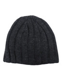 Black Brown 1826 Fits Acrylic Cap Hat Wide Rib Knit - Grey
