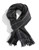 Black Brown 1826 Cashmere Check Scarf - Charcoal