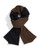 Black Brown 1826 Merino Wool Colourblocked Scarf - Black/Brown
