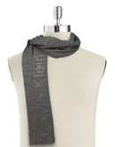 Calvin Klein Jacquard Logo Scarf - Grey