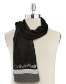 Calvin Klein Modernist Logo Scarf - Black