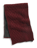 Tommy Hilfiger Cable Knit Scarf - Red